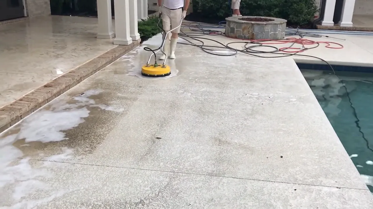 Pool deck cleaning Jacksonville FL algae